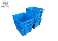 정연한 물고기 뚜껑 음식 급료를 가진 플라스틱 운반물 상자 505 * 410 * 320 Mm 파랑/회색