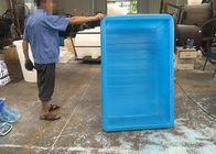 Hydroponic Growing100 갤런을 위한 최고 파란 직사각형 큰 플라스틱 연못 통을 여십시오