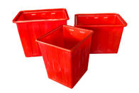 단단한 튼튼한 서류상 재생 용기, 빨간색에 있는 플라스틱 부엌 쓰레기 궤