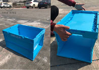 야영 저장을 위한 투명한 단단한 접을 수 있는 플라스틱 크레이트 600 * 400 * 360
