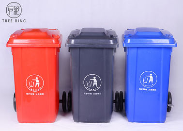 폐기물처분을 위한 회색/녹색 100Liter 큰 플라스틱 Wheelie 궤는 옥외를 재생했습니다