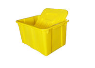 상업적인 가두 재생을 위한 뚜껑을 가진 황색에 의하여 착색되는 플라스틱 궤 상자
