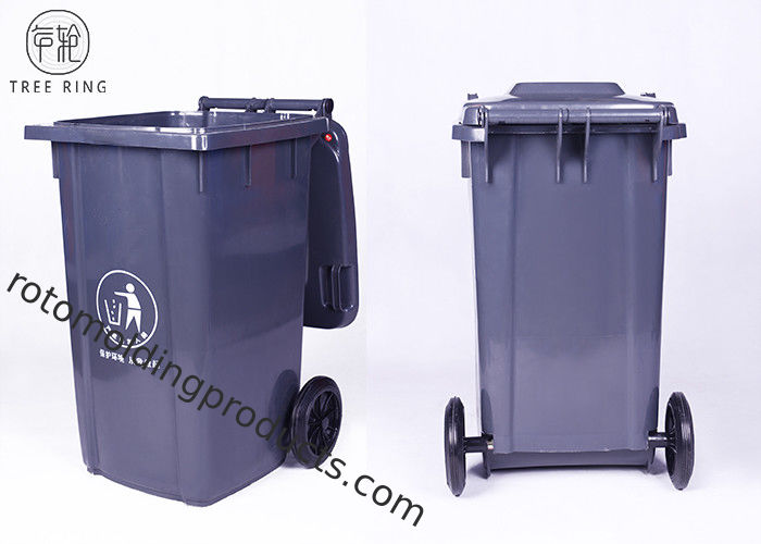 폐기물처분을 위한 회색/녹색 100Liter 큰 플라스틱 Wheelie 궤는 옥외를 재생했습니다
